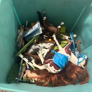 Kids Action Figure Playset with Horse and Accessories